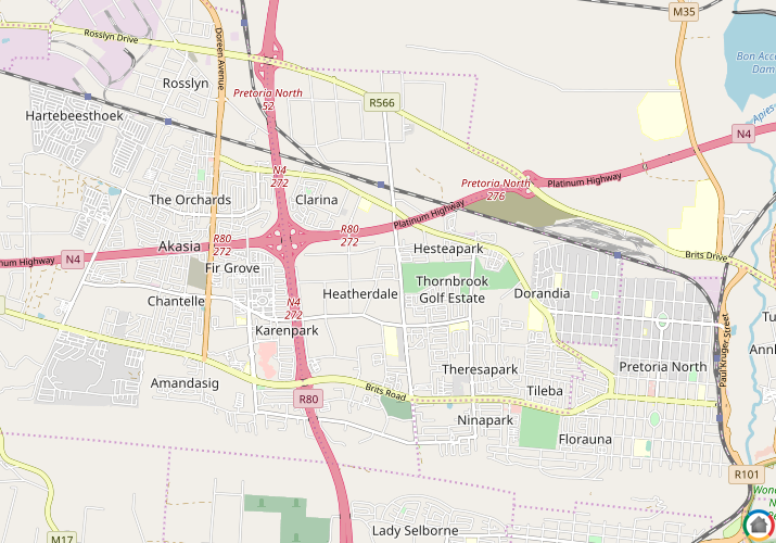 Map location of Eldorette